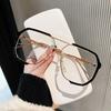 New Unique One Piece Fashion Sunglasses Oversized Sunglasses For Men Women UV400 Punk Glasses Trending Female Eyewear UV400