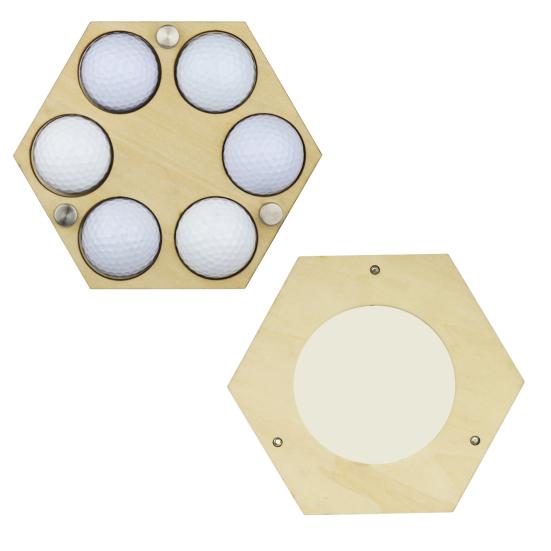 Сотовый держатель для мяча для гольфа, настенное крепление, деревянный шестиугольный мяч для гольфа, подставка для коллекционера, украшение, подарок для энтузиастов