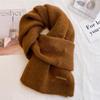 New Christmas Gift Cute Red Scarf Women's Winter New Warm Versatile Knitted Wool Couple Scarf