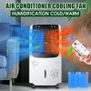 Air Condition Fan 8L Large Tank Indoor Room Remote Control 2000/80W Power Saving Mobile Water Air Cooler/Heater Sleep Timer 220V