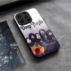 Чехол для телефона Band D-Deep P-Purple для IPhone 17 Air 16 E Pro Max 15 14 13 Mini 12 Pro 11 Max Plus Черная стеклянная крышка