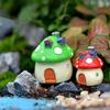 1 шт., мини-грибной домик из смолы, миниатюрные садовые аксессуары, микропейзаж, сказочный сад, миниатюрные украшения, ремесло