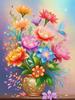 Алмазная картина, новая коллекция 2024, свежий цветок, сделай сам, полная квадратная круглая дрель, стразы, цветная вышивка, цветочная мозаика, пион, роза, наборы для вышивки крестом