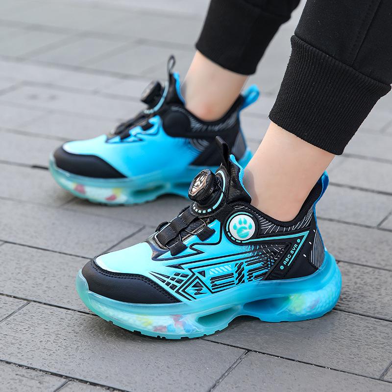 Boys' sports shoes Spring and Autumn 2025 new knob children's dad shoes medium and older boys' professional training basketball shoes