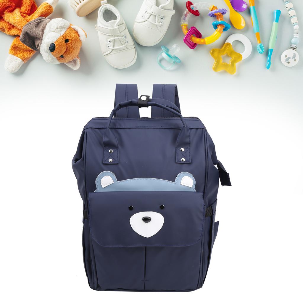 Многофункциональная детская сумка-рюкзак, вместительная сумка через плечо для матери и ребенка с ручкой(Военно-морской медведь )