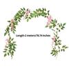 Artificial Flowers Wedding Vine Wedding Decor Ivy Decoration Real Touch Silk Flower String Home Hanging Garland Party