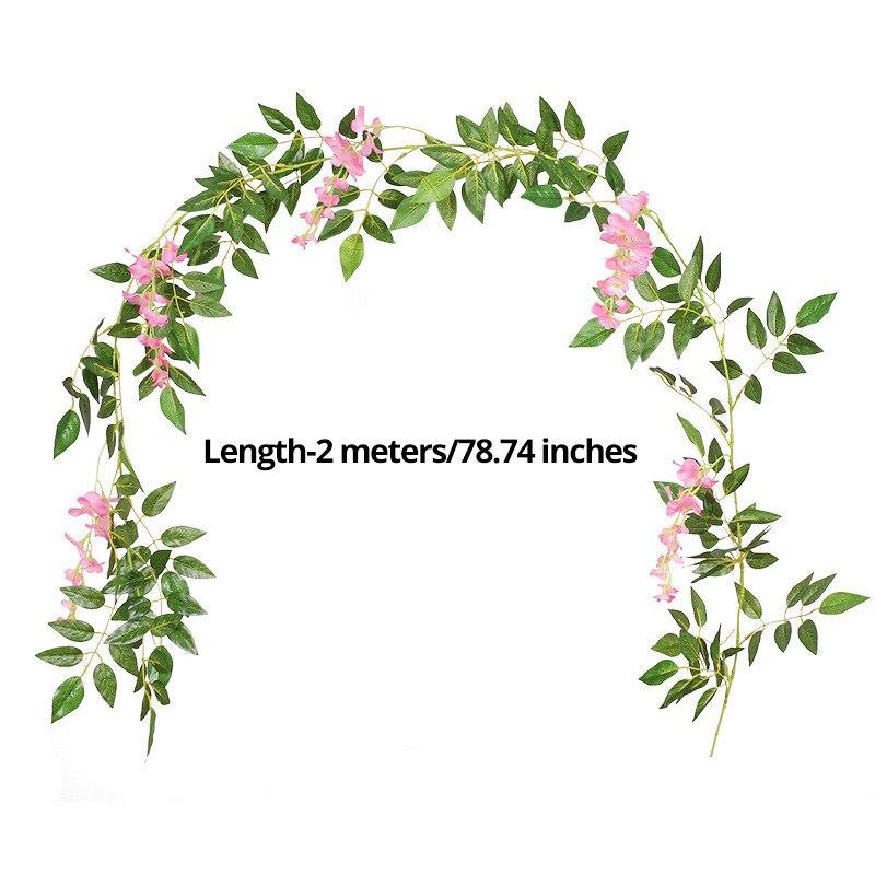 Artificial Flowers Wedding Vine Wedding Decor Ivy Decoration Real Touch Silk Flower String Home Hanging Garland Party