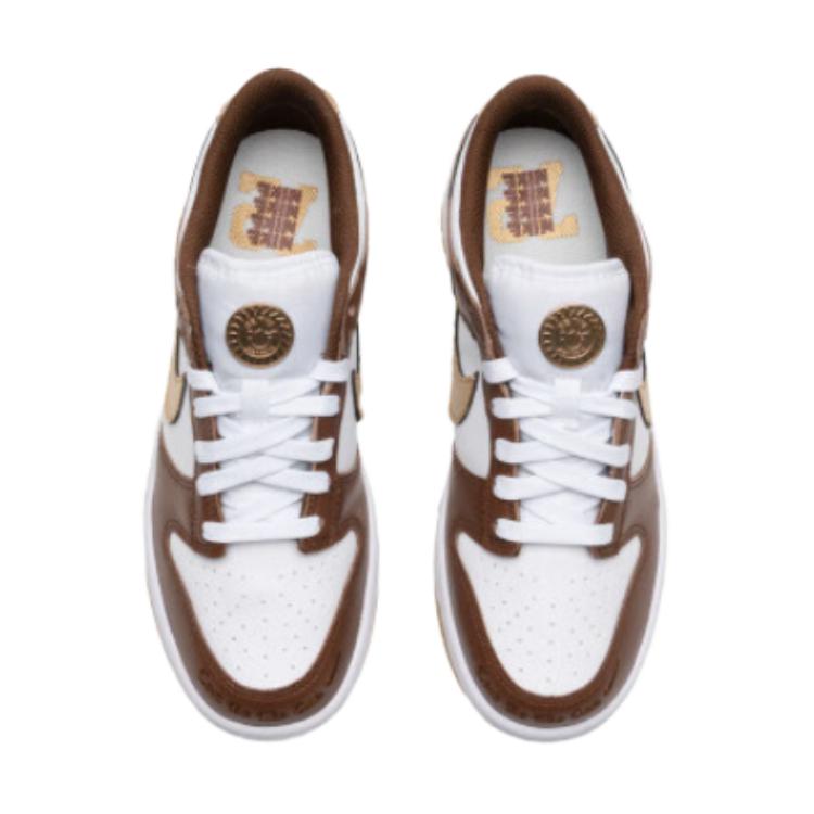Nike Кроссовки детские Dunk Low GS Cacao Wow Metallic Gold Brown White HM3725-171