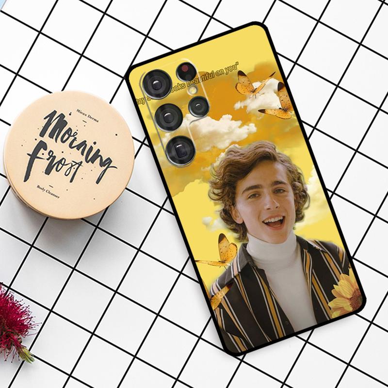 Timothee Chalamet Actor Case For Samsung Galaxy S24 FE S21 S22 S23 S25 Ultra S9 S10 Plus S20 FE S25 FE Phone Cover