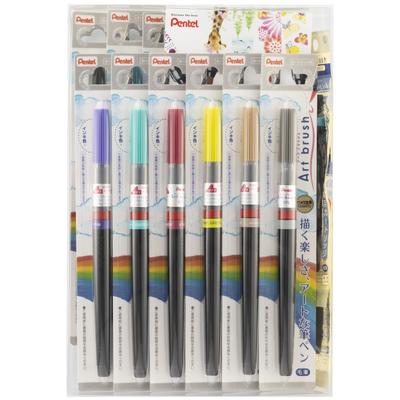 Цветная кисть-ручка Art Brush 24 Color Set Bonus Cartridge XGFL24-AMZ