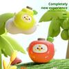 Cartoon Fruit Spinning Top Toy Multi-player Interactive Banana Orange Durian Pear Press Gyroscope Battle Toy Toddlers Educational Spinner Toy