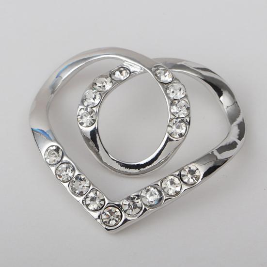 Угловая пряжка для одежды, декоративный аксессуар в форме сердца, милый долговечный зажим для кардигана