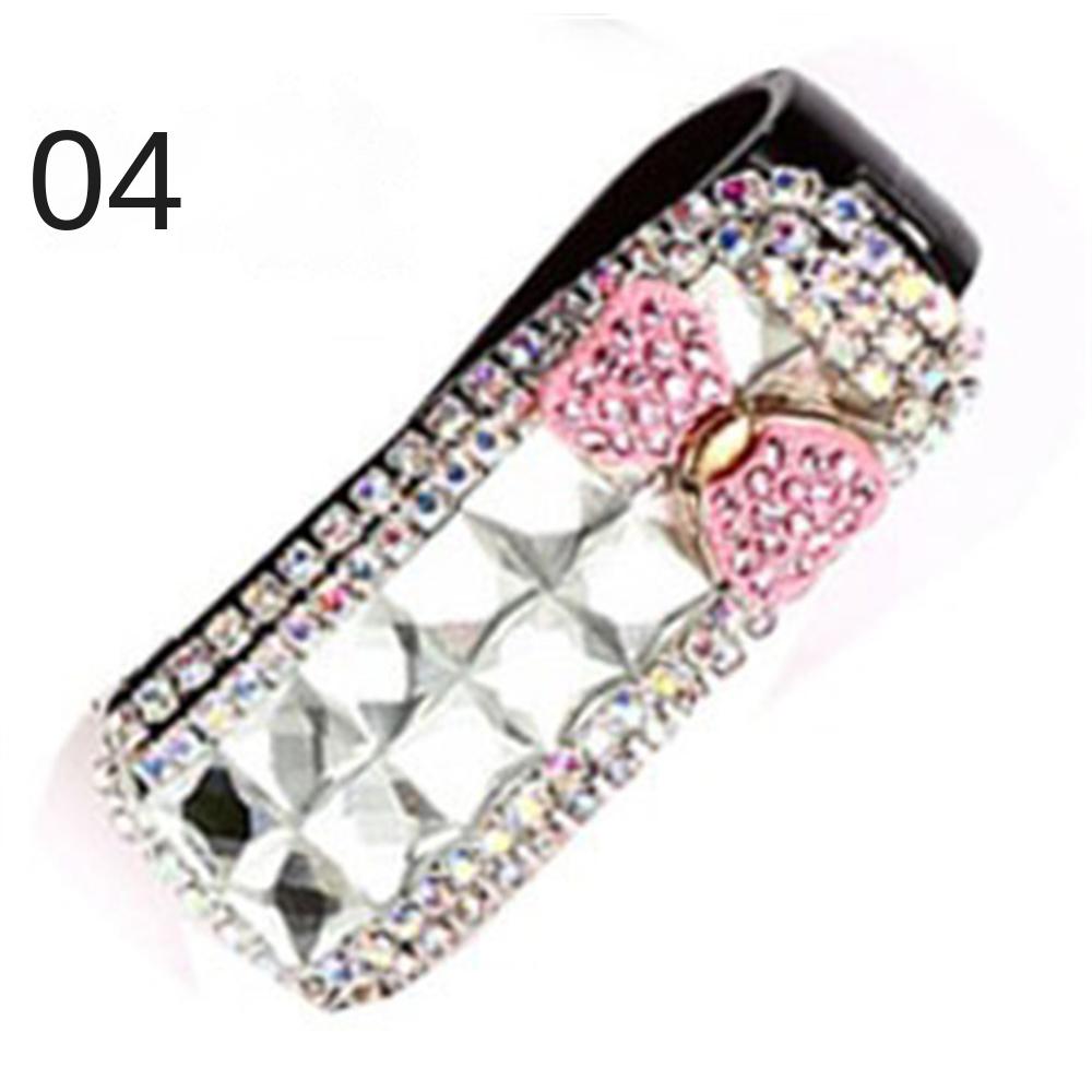 1~4PCS Car Glasses Clip Multifunctional Creative Imported Crystal Shape Car Interior Car Storage Clip Durable