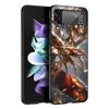 Saint Seiya Cool Black Phone Case For Samsung ZFlip7 ZFlip6 ZFlip5 ZFlip4 ZFlip3 5G Hard Protective Galaxy Z Flip 3 4 5 6 7 Cove