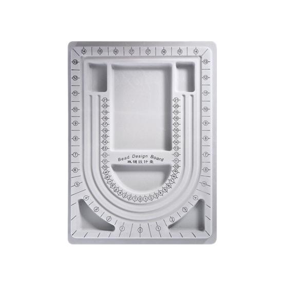 Bead Design Board DIY Jewelry Making Tray Flocked Bead Organizer Board for Necklace And Bracelet Beads Sorting And Stringing