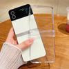 Прозрачный чехол для телефона Samsung Galaxy Z Flip 6 5 4 3 5G, ударопрочный складной прозрачный жесткий чехол для Samsung Z Flip5 Flip4 Flip3