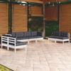 Day and Night - Day and Night Garden Furniture 8 Pieces with Cushions Solid Pine Wood
