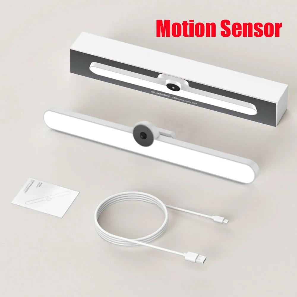 Xiaomi Ночной Светильник С Датчиком Движения Светодиодный USB Перезаряжаемый Спальня Прикроватный Настольный Светильник Регулируемый Кухонный Шкаф Ленточные Светильники