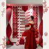Wedding Ceremony Hanging Cloth Banner Set - Double Happiness Backdrop & Room Decor