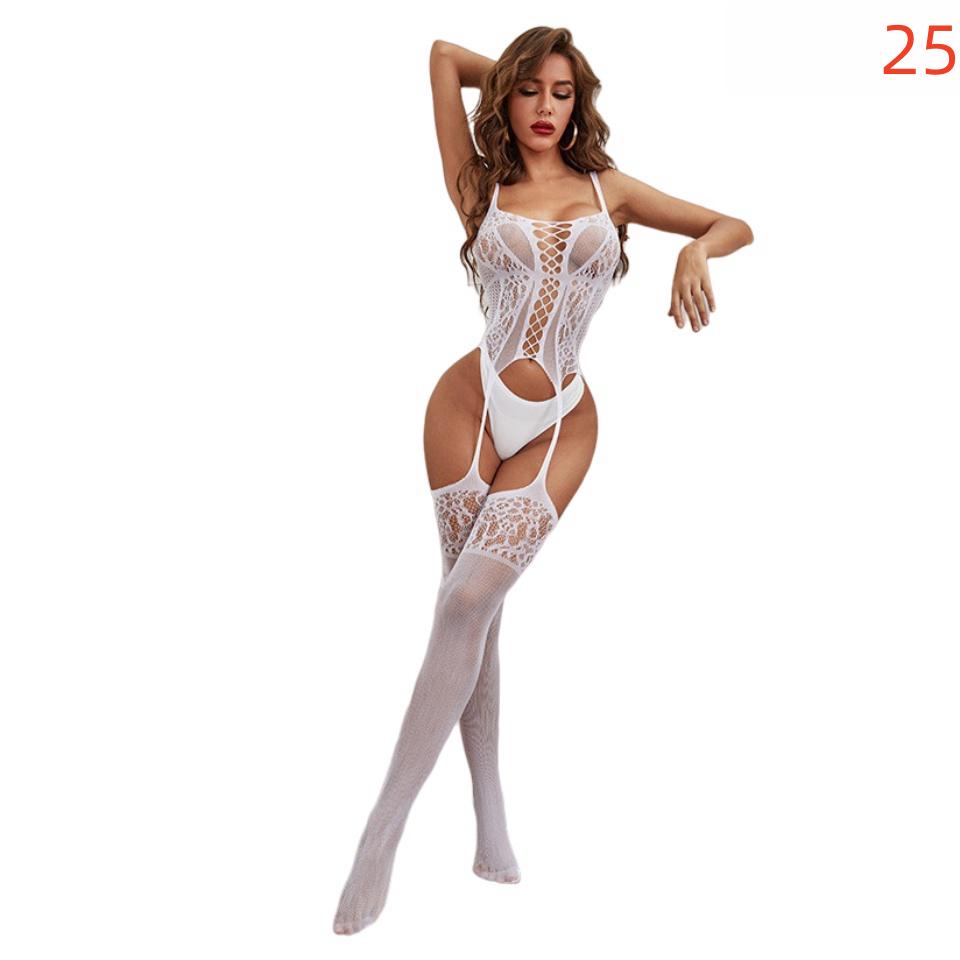 New Fashion Plus Size Women Fishnet Body Stocking Underwear Sexy Bodysuit Lingerie