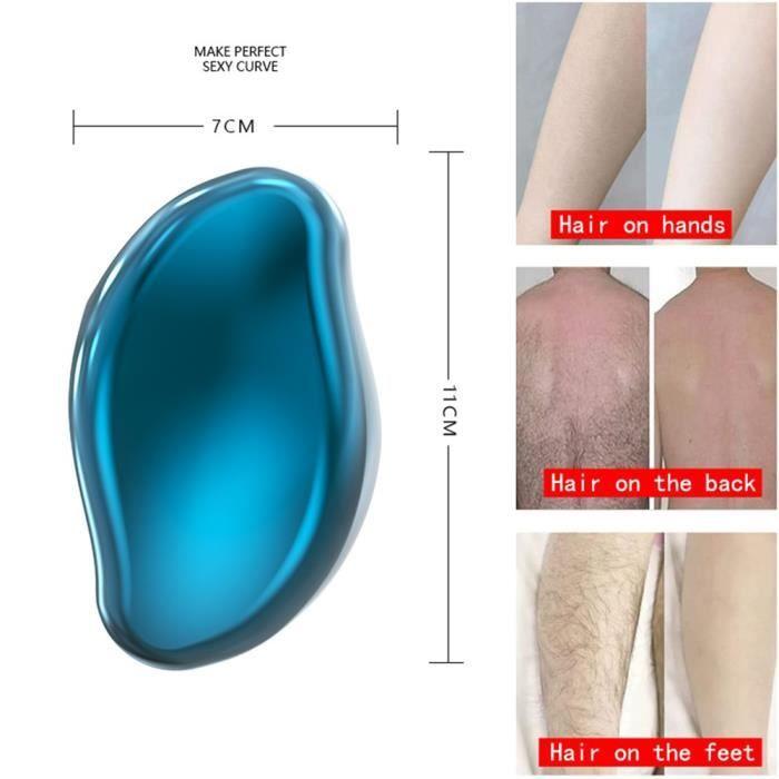 Épilateur - Crystal Hair Eraser - Indolore - Exfoliant - Pour Hommes et Femmes - Peau Lisse