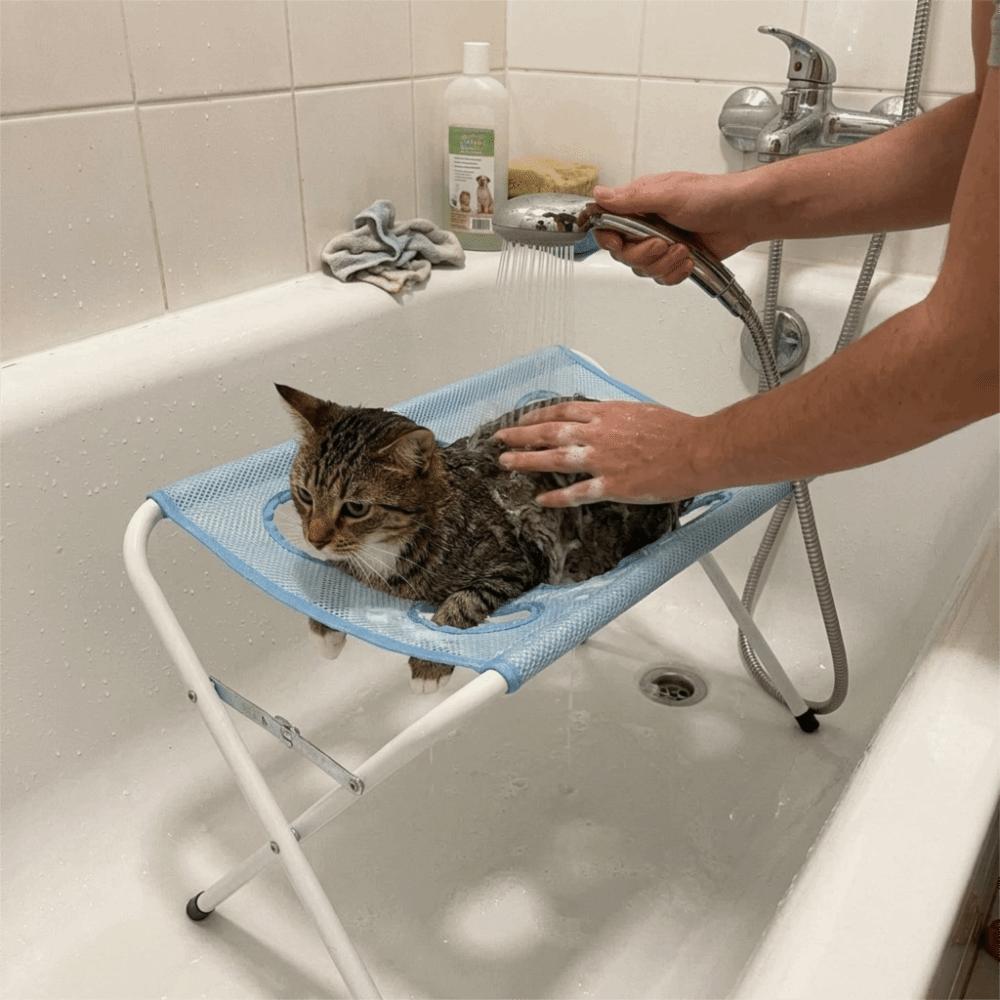 Adjustable Pet Grooming Hammock Mesh Dog Nail Trimming Holder Dog Bathing Hammock Pet Bathing