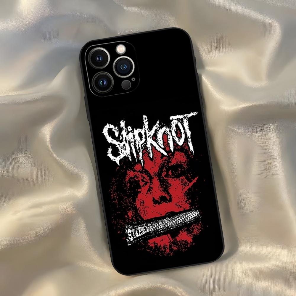 Чехол для телефона Slipknot Популярная группа для iPhone 16 15 14 13 12 11 Pro Max Xr X Xs Mini 8 Plus SE 2022 Черный Мягкий Силиконовый Чехол