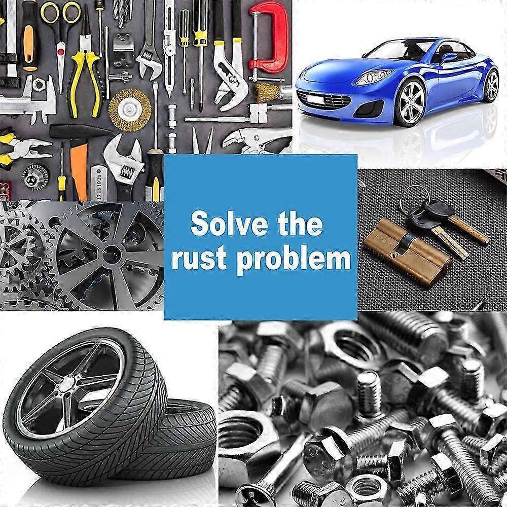 2025 new3-Pack Automotive Rust Remover Spray - Iron Particle Dissolver for Car Body/Undercarriage Restoration