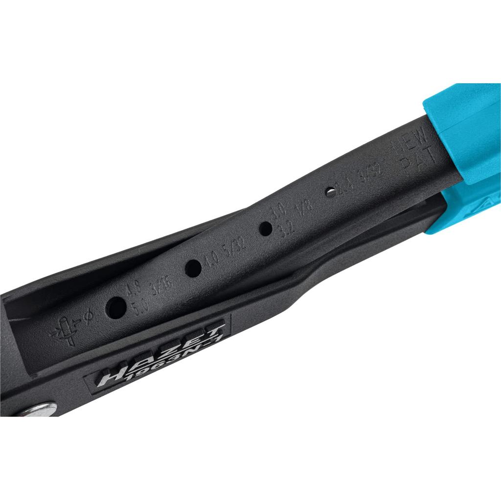 HAZET Hand Rivet Fits Blind Chrome Vanadium Pop Rivet Crimping Hand for Sheet Total Length Made In Germany 1963N-1 Riveter, Gun, 3.2-5mm Rivets,