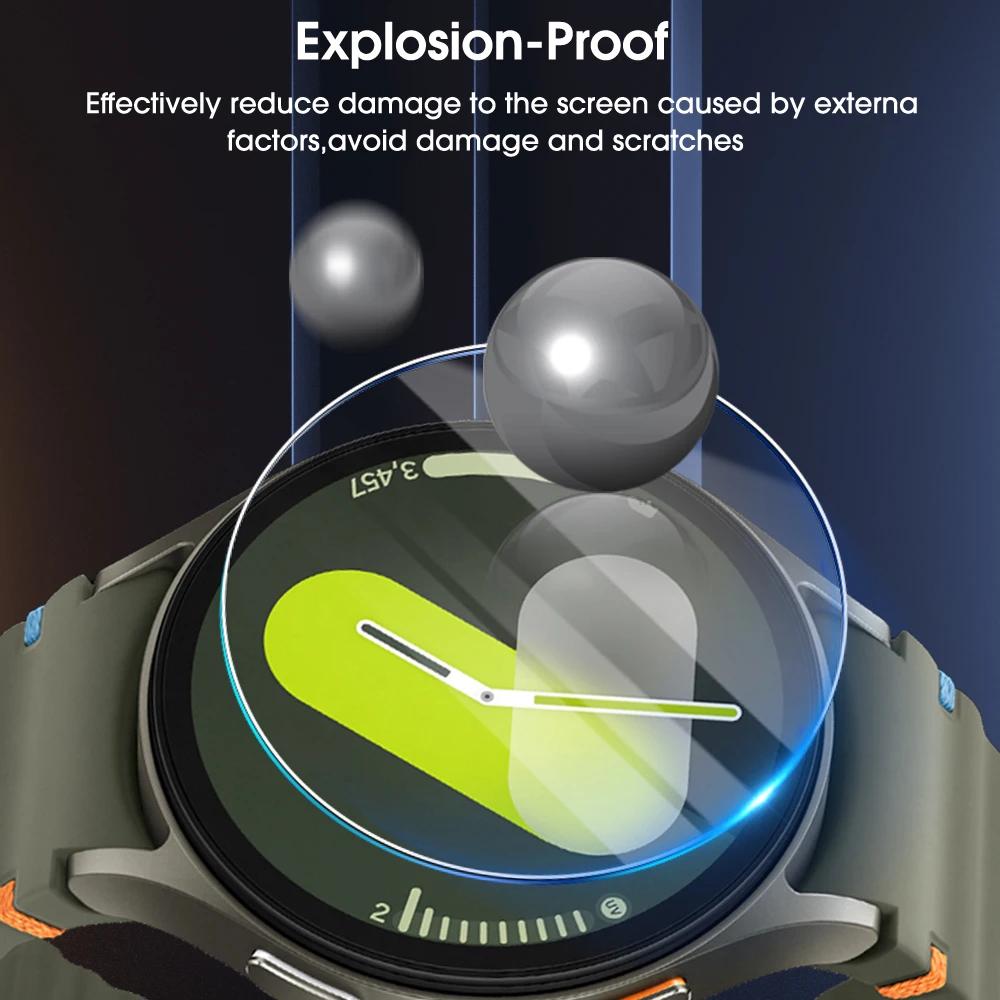 Закаленное стекло для Samsung Galaxy Watch 8 7 6 5 4 Инструмент для легкой установки в один клик Защитная пленка для экрана для Samsung Watch 8 Classic 40 мм 44 мм Аксессуары