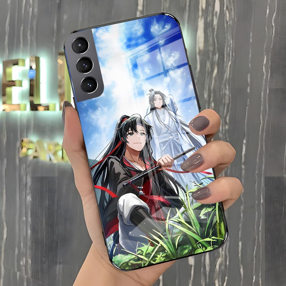 Чехол для телефона Mo Dao Zu Shi для Samsung A25 A13 A33 5G A54 A36 A35 A56 A52 A14 Ударопрочная стеклянная крышка