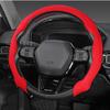 НОВЫЙ ультратонкий нескользящий противоскользящий чехол на руль автомобиля из углеродного волокна с мехом, аксессуары для украшения интерьера автомобиля 38 см
