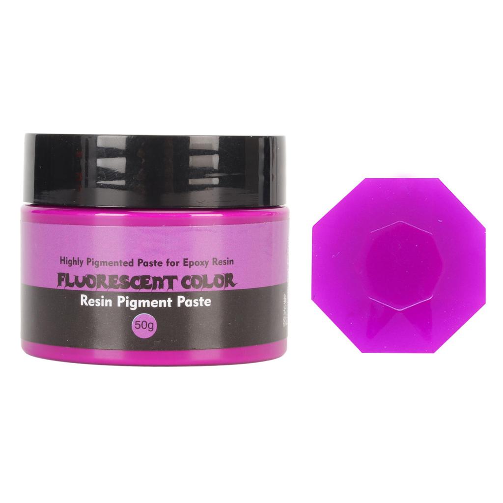 50g Fluorescent Color Resin Pigment Paste High Concentration Highly Pigmented Resin Pigment Paste for Painting Art