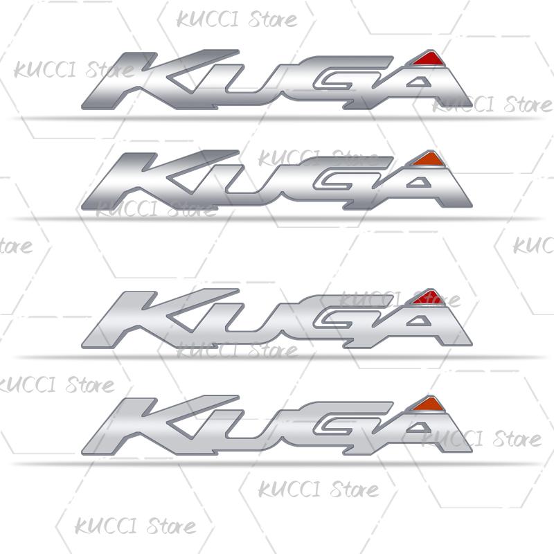3D Car Sticker For Kuga Logo Lettering MK2 MK3 MK5 MK4 Hybrid Metal Emblem Badge Decals Decorative Accessories