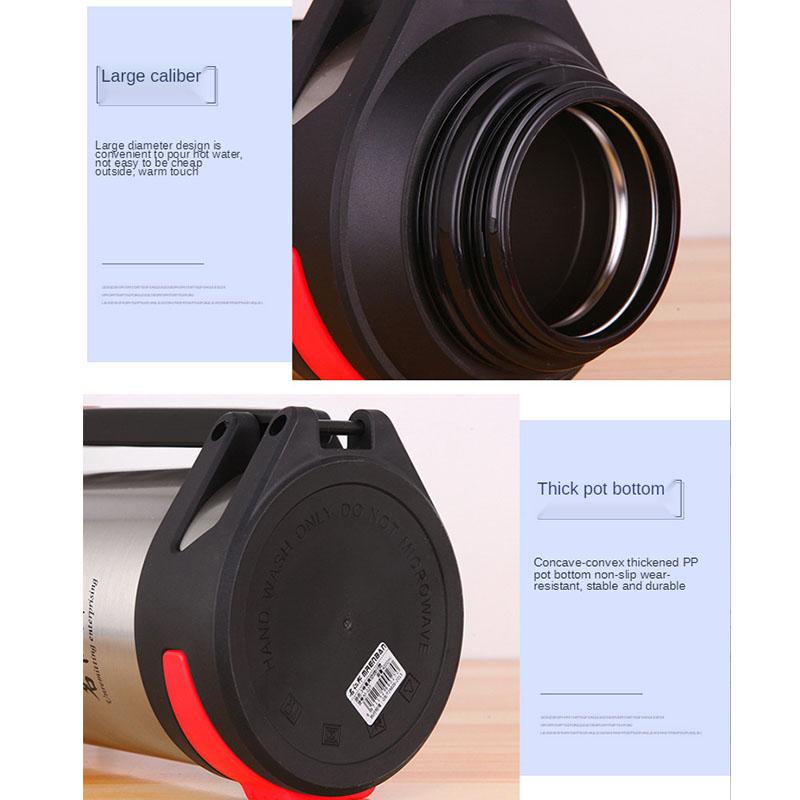 1600-3000 мл большой термос термосы из нержавеющей стали с гидроизоляцией термокружка для воды с ремешком 48 часов изоляции