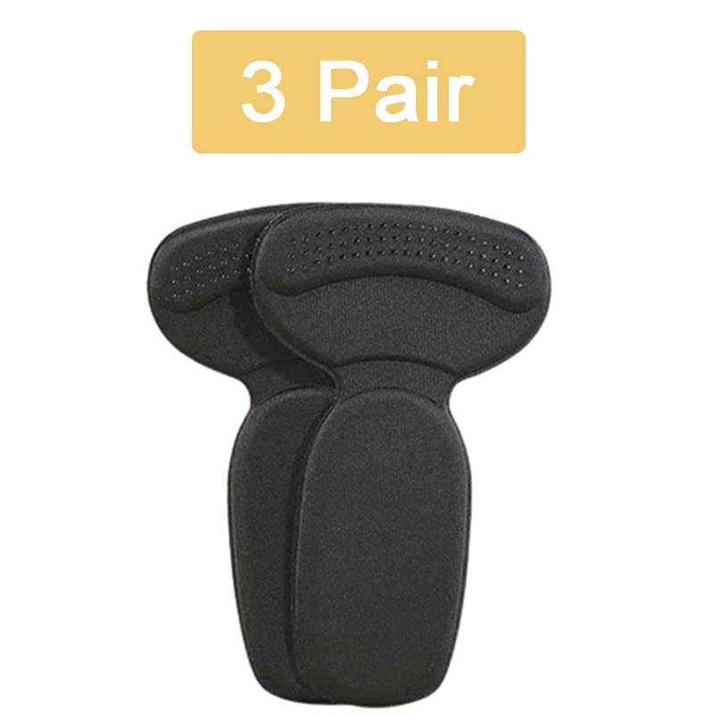 3 пары полустелек для женщин, высокие каблуки, облегчение боли в пятке, вкладыши, наклейки для спины, подушечки, защита для ног