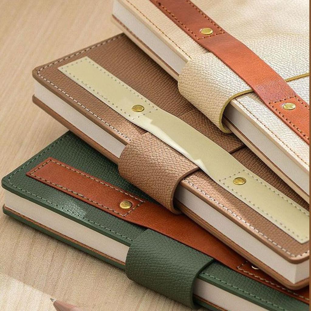 Деловой блокнот формата А5 с толстой застежкой, рабочий блокнот, книга записей совещаний, студенческие заметки, дневник, журнал путешествий, книга выписок, 100 листов, 200 страниц