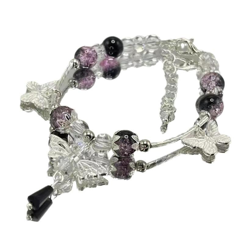 Цветочный браслет с бабочкой: Новые украшения в китайском стиле - Идеальный подарок на день рождения лучшего друга
