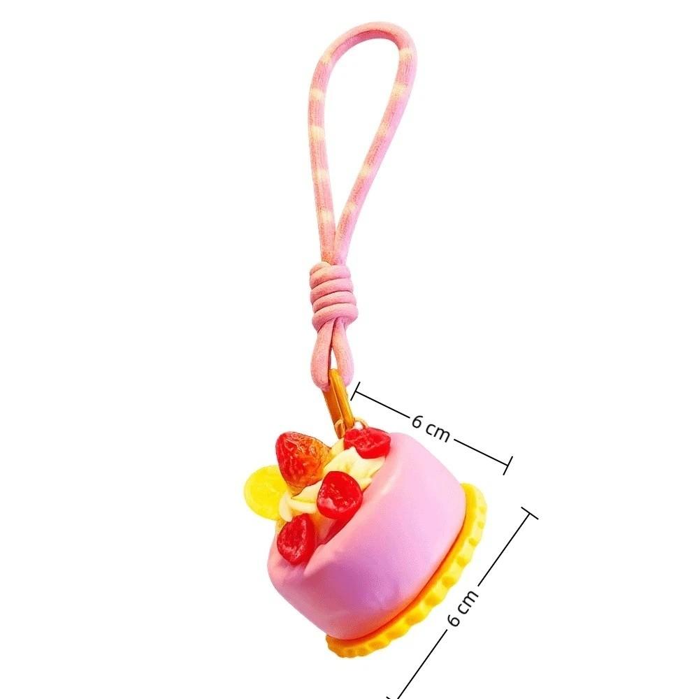 PU Simulated Cream Cake Pendant Simulation Food Pinch Toy Cake-Shaped Stress Toy Home Office