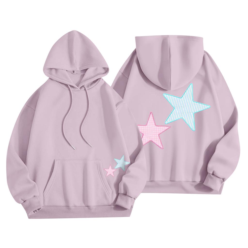 Женская мода, женский легкий пуловер с длинными рукавами и карманами, толстовка с капюшоном в стиле консервативного стиля