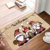 Festival Santa Claus Dwarf Welcome Door Mat Indoor Outdoor Area Carpet Kitchen Bedroom Floor Mat Home Decoration