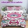 Cute animals surfing Pattern Bedding,Quilt Set Quilt Cover Pillowcase Home Birthday Gift (1*duvet cover+2*pillowcase,without core)
