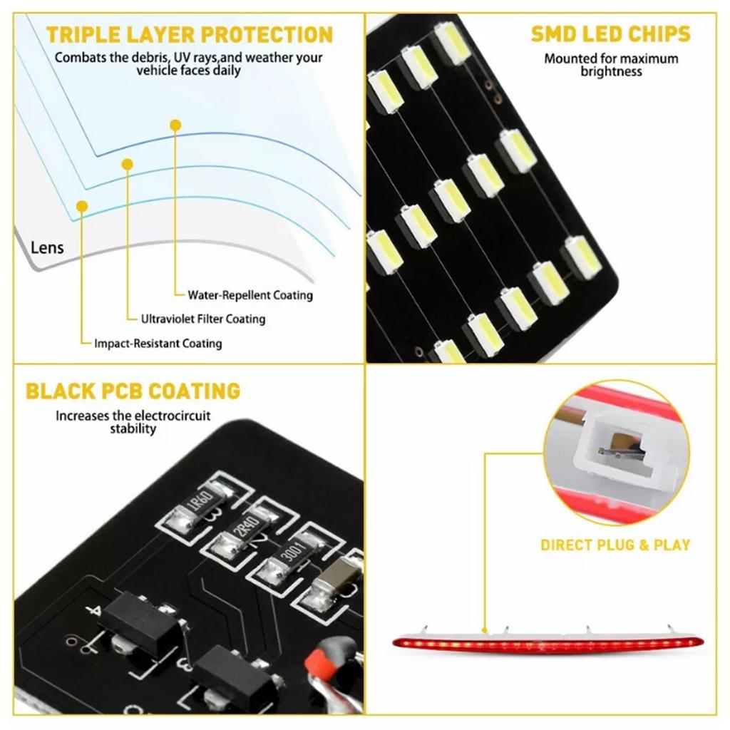 Красный третий стоп-сигнал 63257164978 для BMW 1 серии 128i 135i M E82 E88
