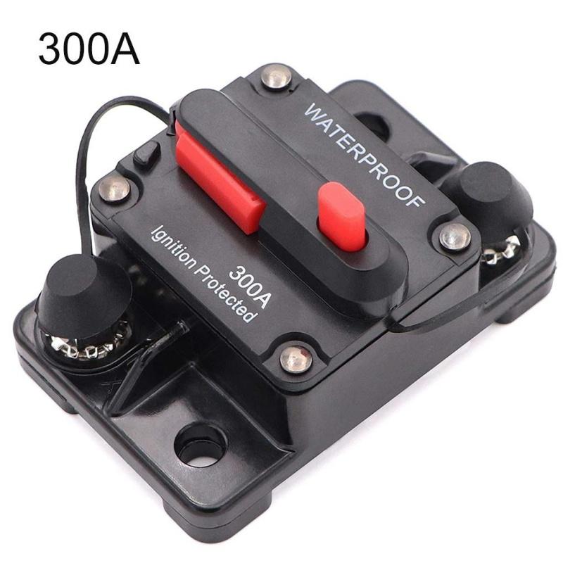 30A-300A Car Waterproof Circuit Breaker Auto Overload Protection Self-recovery Fuse Manual Recovery Audio Power Circuit Breaker