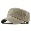 Модная уличная унисекс повседневная хлопковая солдатская джинсовая шляпа с козырьком, однотонная плоская кепка