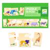 Educational Toy Puzzle for Ages 3 and Up, Jigsaw Puzzle, Large Puzzle, Educational Puzzle, Order, Observation, Picture Matching, Animal Puzzle,