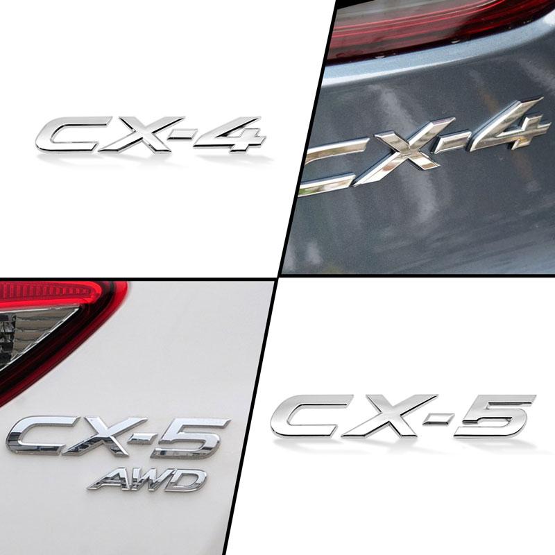 1 шт. Автомобиль 3D АБС-пластик Хромированный Серебристый/Черный CX4 CX5 CX-4 CX-5 Логотип Автомобиль Боковое Крыло Задний Багажник Эмблема Наклейка Для Аксессуаров
