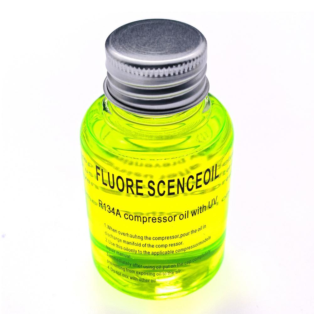Car Air-Conditioning Fluorescent Oil Dye 60ML UV Light Leak Detection Air Conditioning Repair Tool for R134A R404A Refrigerants