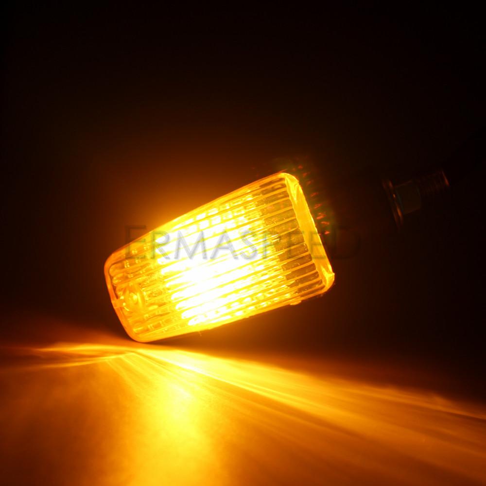 2 шт. Янтарные указатели поворота мотоцикла, лампы, универсальные передние и задние указатели поворота, 12 В, лампа для мотоцикла Chopper Bobber