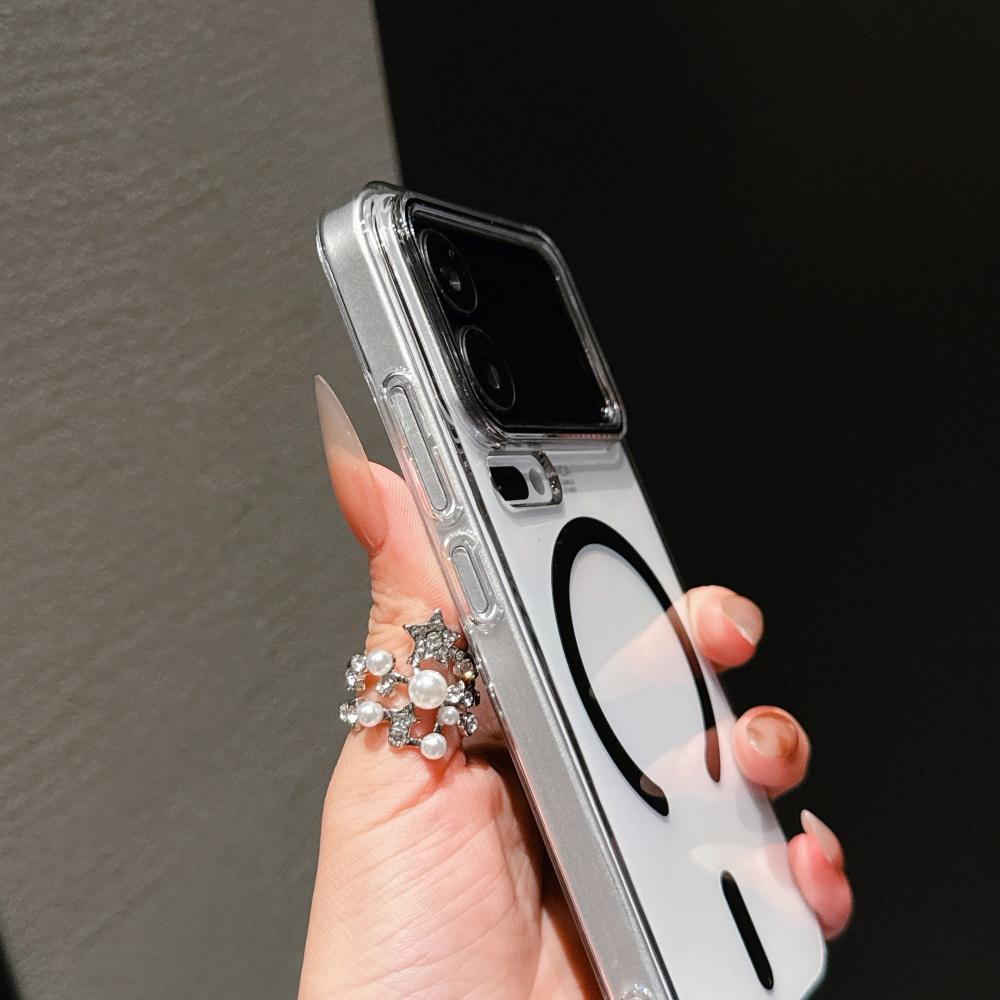 Ultra-thin Clear Hard PC Hit Color Magnetic Phone Case For Xiaomi Mi 17 Pro Max 17Pro For Magsafe Wireless Charge Cover